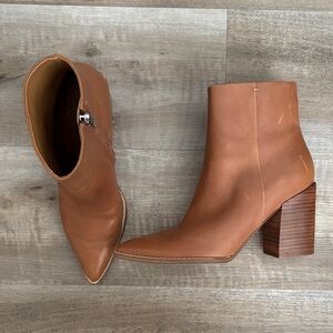 Nine West Brown Ankle Boots